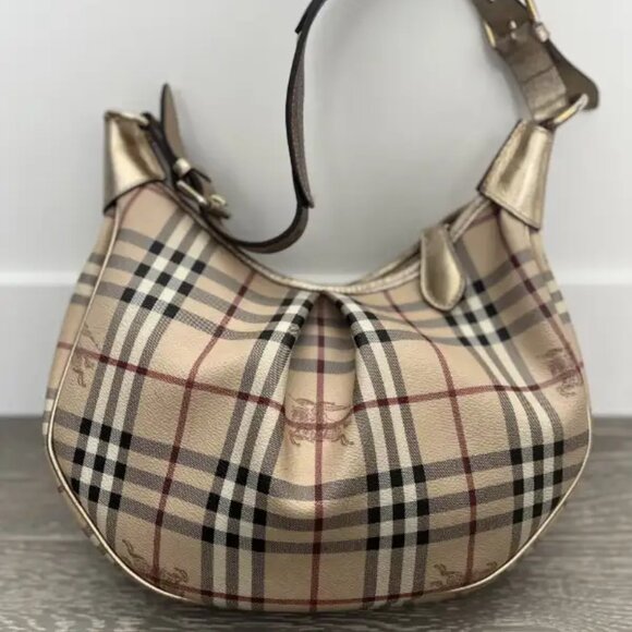 Burberry Ryder Haymarket Hobo - Picture 1 of 12